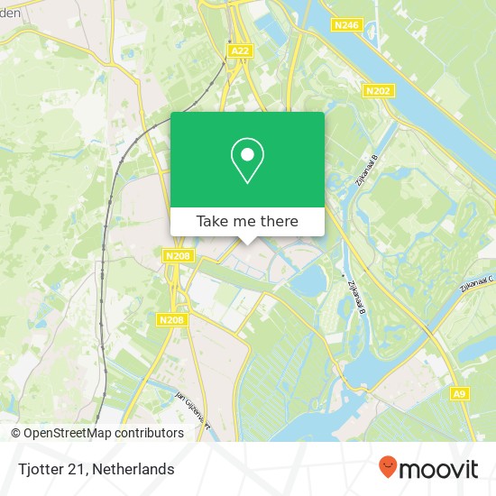 Tjotter 21, 1991 NJ Velserbroek map