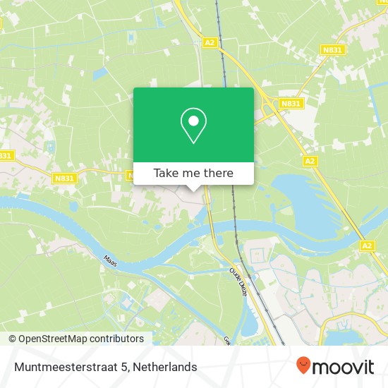 Muntmeesterstraat 5, 5321 VB Hedel Karte