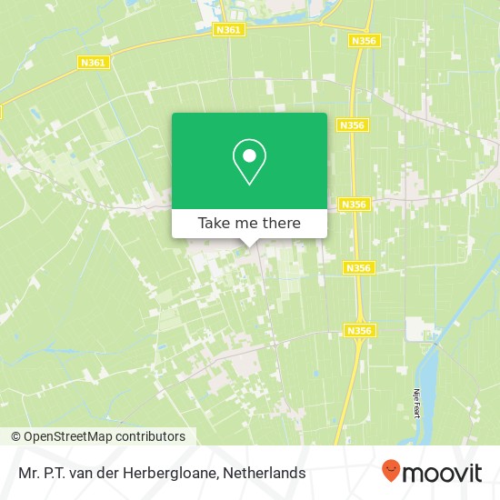 Mr. P.T. van der Herbergloane, 9104 EG Damwâld map