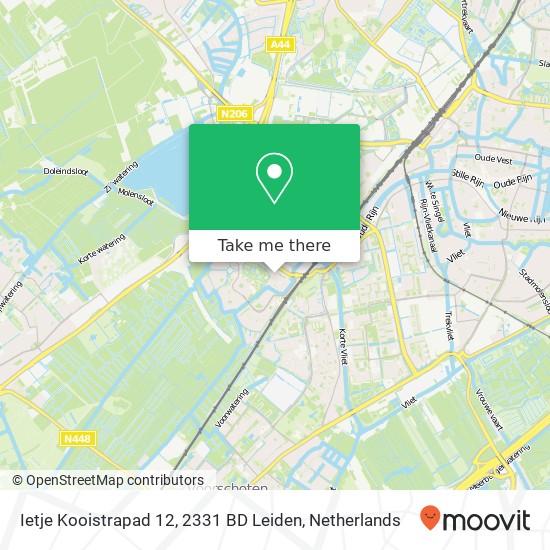 Ietje Kooistrapad 12, 2331 BD Leiden map