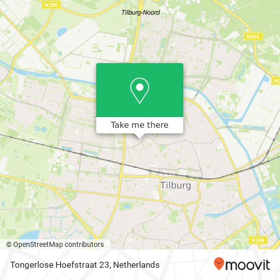 Tongerlose Hoefstraat 23, 5046 ND Tilburg Karte