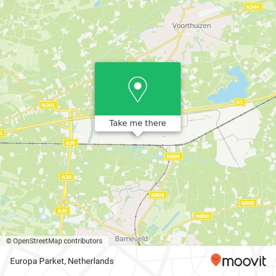 Europa Parket, Harselaarseweg map