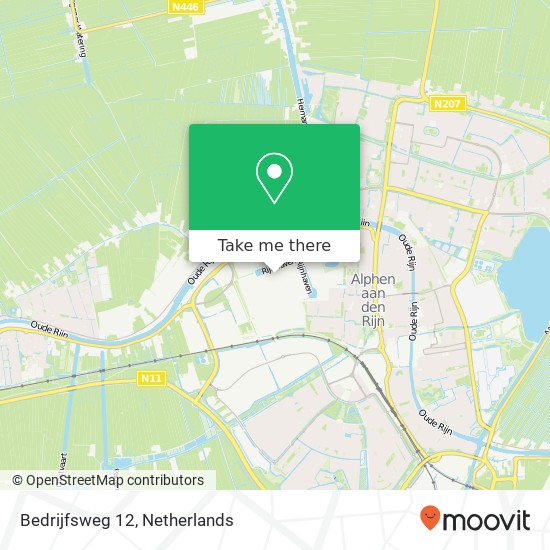 Bedrijfsweg 12, 2404 CB Alphen aan den Rijn map