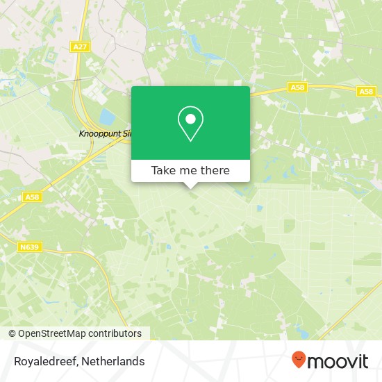 Royaledreef, 4858 Ulvenhout map