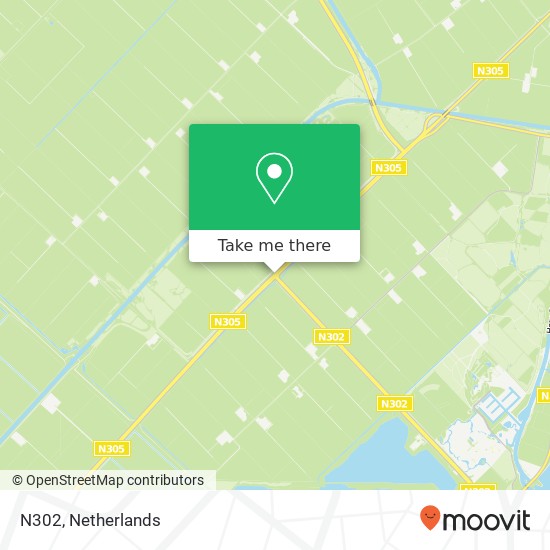 N302, 3898 Zeewolde map