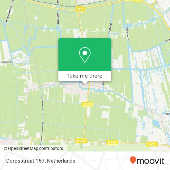 Dorpsstraat 157, 2391 CA Hazerswoude-Dorp map