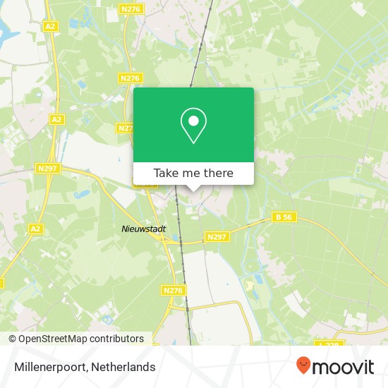 Millenerpoort, 6118 CA Nieuwstadt map