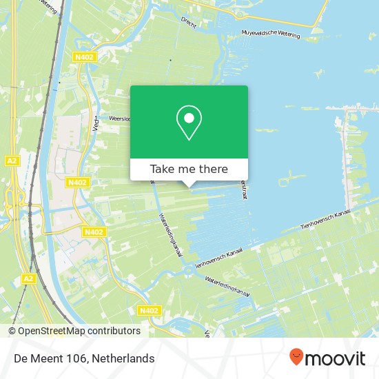 De Meent 106, 3621 VS Breukelen map