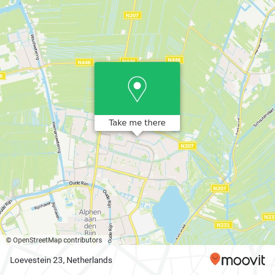 Loevestein 23, 2403 JC Alphen aan den Rijn map