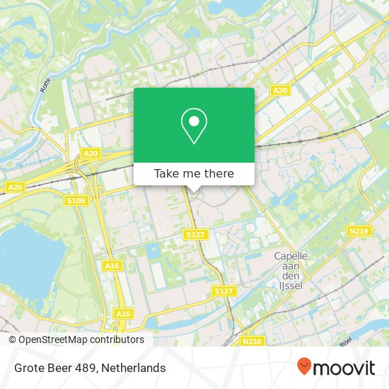 Grote Beer 489, 3067 TR Rotterdam map