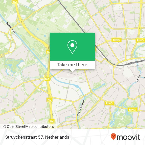 Struyckenstraat 57, 5652 GL Eindhoven Karte