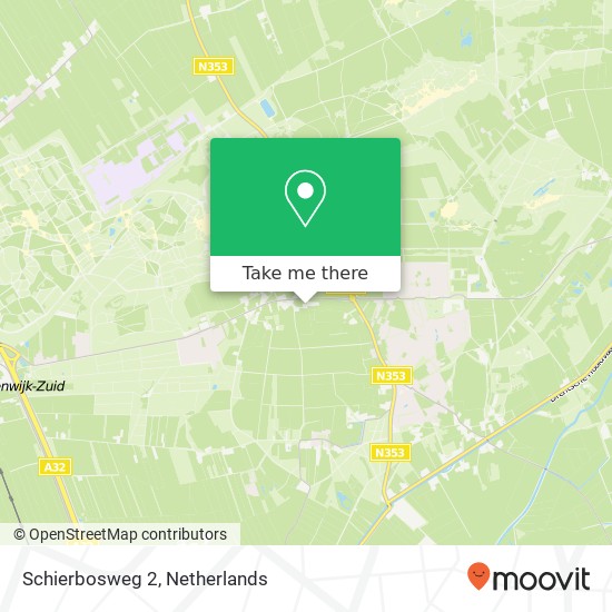 Schierbosweg 2, 7973 JG Darp map