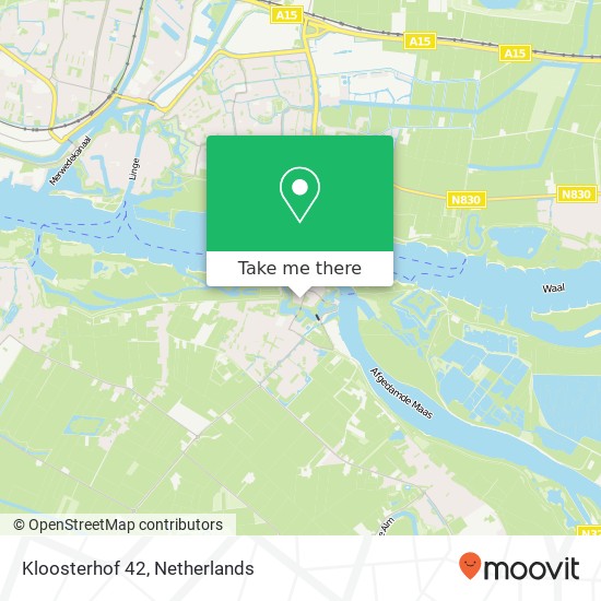 Kloosterhof 42, 4285 AX Woudrichem map