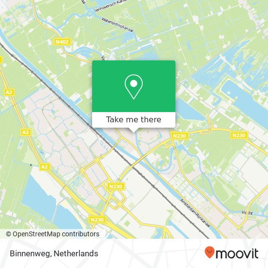 Binnenweg, 3604 Maarssen Karte