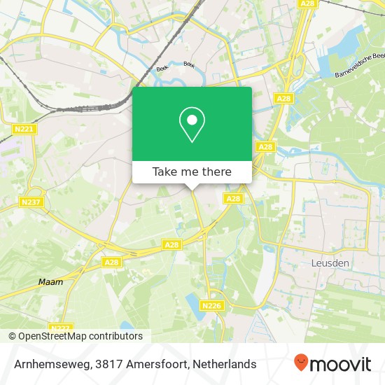 Arnhemseweg, 3817 Amersfoort Karte