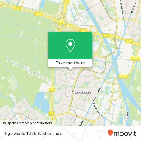 Egelweide 1276, 3437 WJ Nieuwegein map
