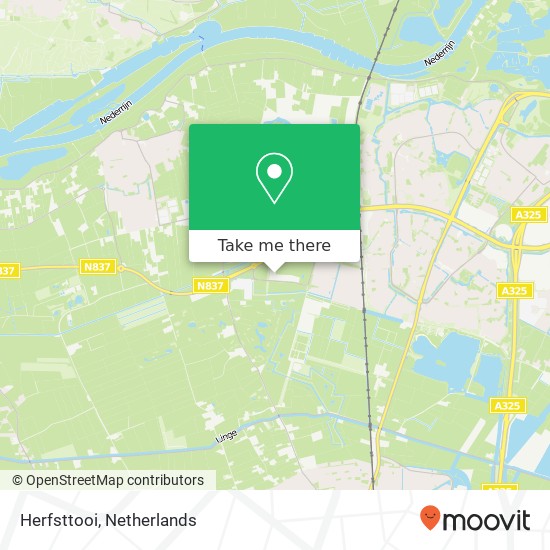 Herfsttooi, 6846 Arnhem map