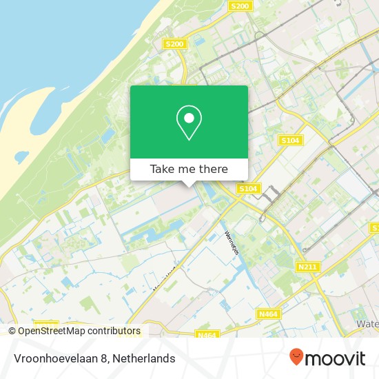 Vroonhoevelaan 8, 2553 ES Den Haag map