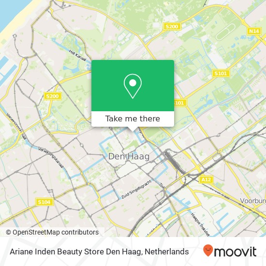Ariane Inden Beauty Store Den Haag map