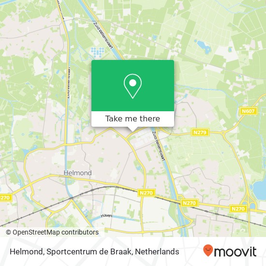 Helmond, Sportcentrum de Braak map