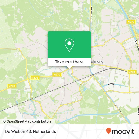 De Wieken 43, 5707 CW Helmond map