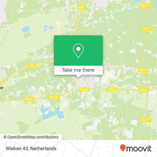 Wieken 43, 5374 JT Schaijk map