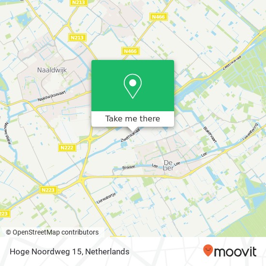 Hoge Noordweg 15, 2671 DZ Naaldwijk Karte