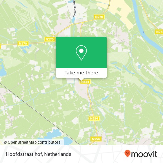 Hoofdstraat hof, 5864 BE Meerlo map