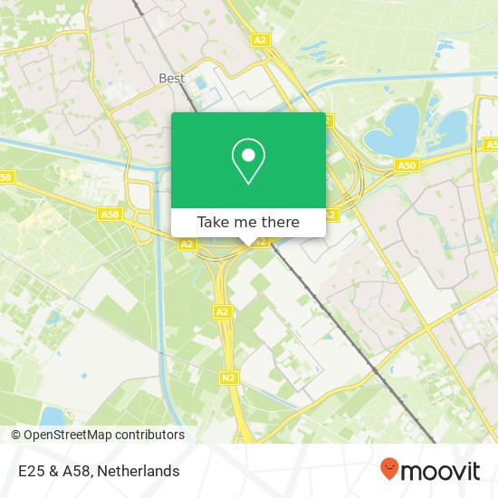 E25 & A58, 5651 Eindhoven map