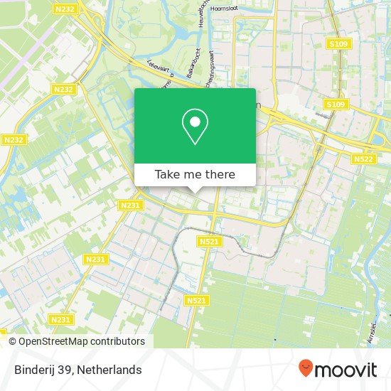 Binderij 39, 1185 ZH Amstelveen map