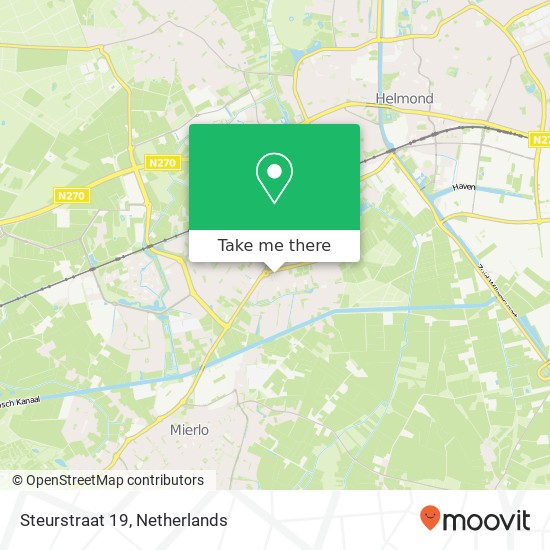 Steurstraat 19, 5706 BW Helmond map