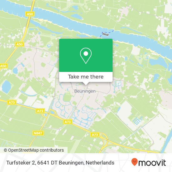Turfsteker 2, 6641 DT Beuningen map