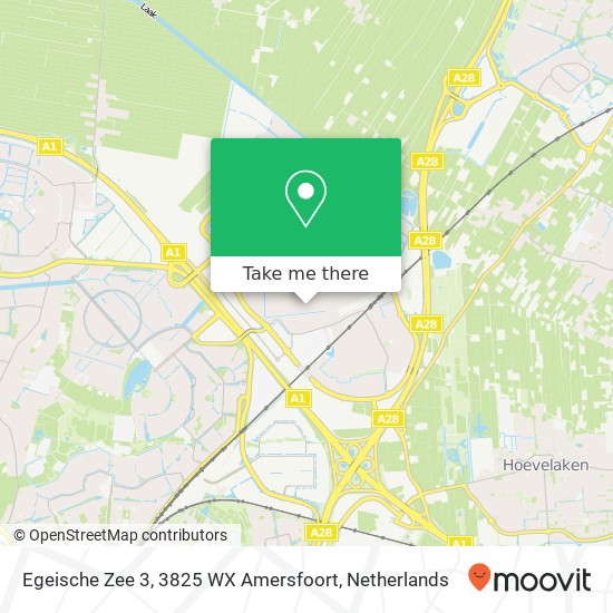 Egeische Zee 3, 3825 WX Amersfoort map