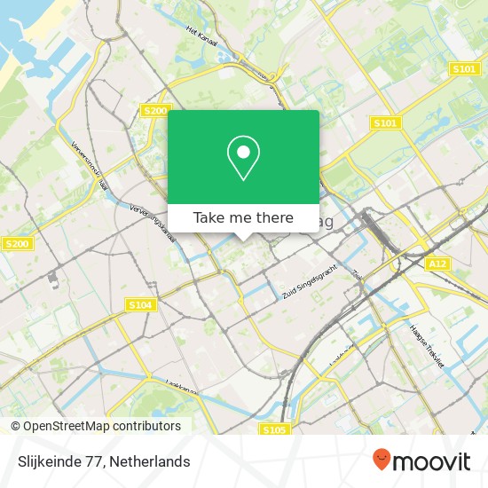 Slijkeinde 77, 2513 VC Den Haag map