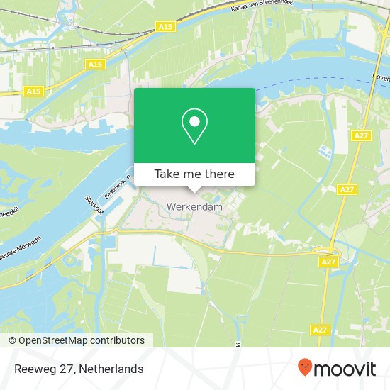 Reeweg 27, 4251 XH Werkendam map