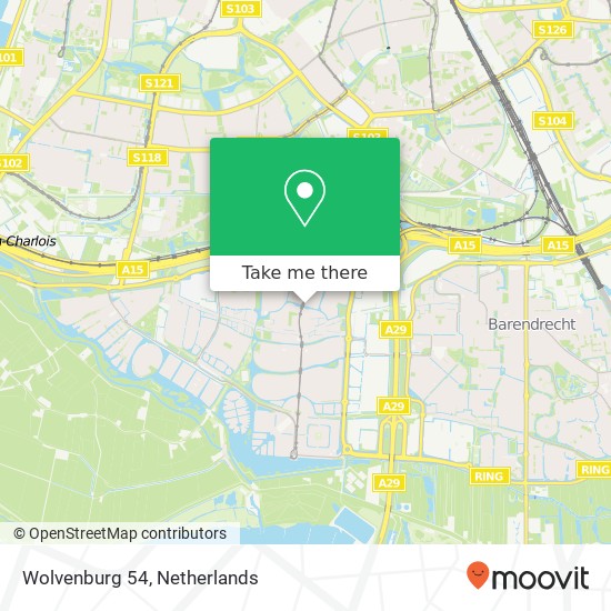Wolvenburg 54, 2994 DM Barendrecht map