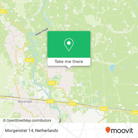 Morgenster 14, 7443 LA Nijverdal map