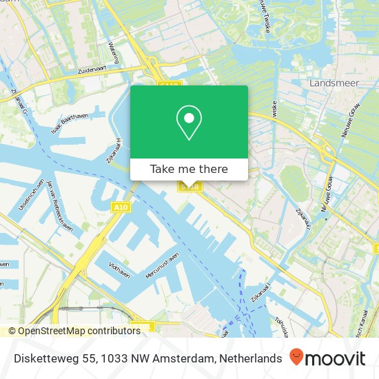 Disketteweg 55, 1033 NW Amsterdam map