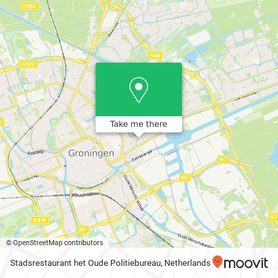 Stadsrestaurant het Oude Politiebureau, Zaagmuldersweg 3 map