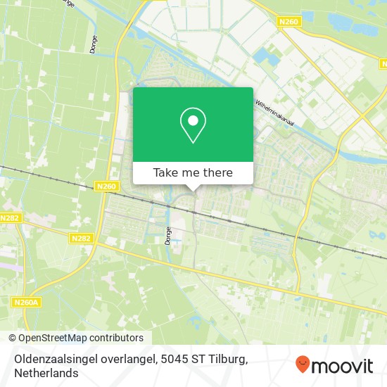 Oldenzaalsingel overlangel, 5045 ST Tilburg map
