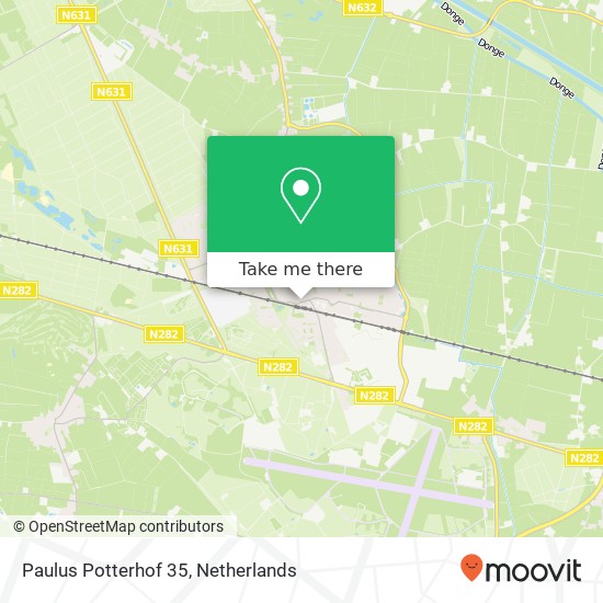 Paulus Potterhof 35, 5121 WD Rijen map