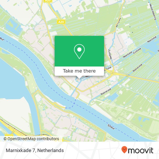 Marnixkade 7, 3144 ER Maassluis map