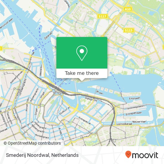 Smederij Noordwal, 1021 NE Amsterdam Karte