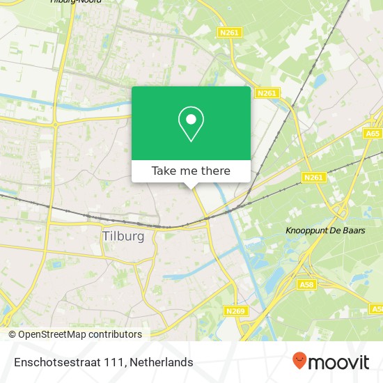Enschotsestraat 111, 5014 DD Tilburg map