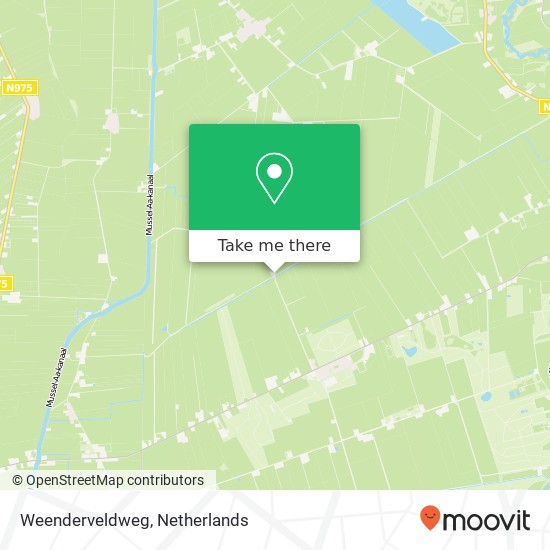 Weenderveldweg, 9541 TZ Vlagtwedde Karte