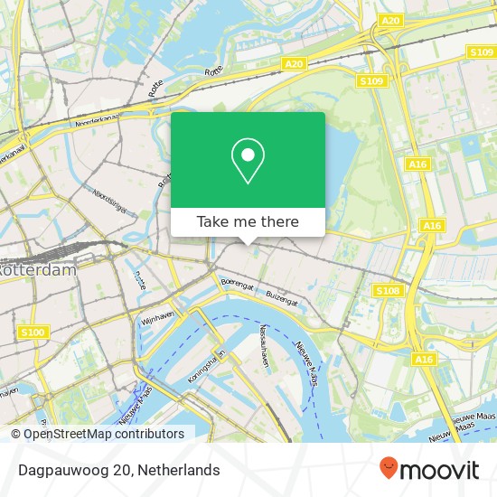 Dagpauwoog 20, 3061 WP Rotterdam map