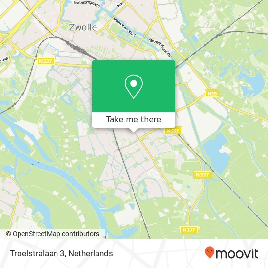 Troelstralaan 3, 8014 ZA Zwolle map