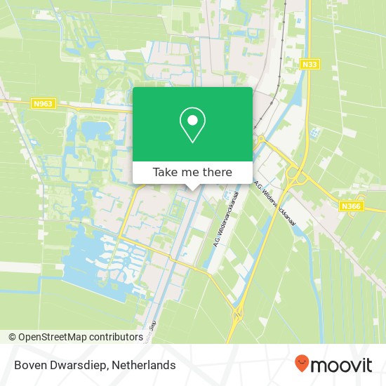 Boven Dwarsdiep, 9641 LM Veendam map