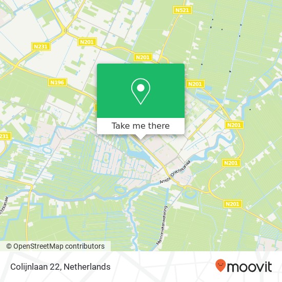 Colijnlaan 22, 1421 CA Uithoorn map