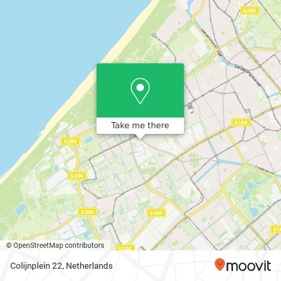 Colijnplein 22, 2555 HA Den Haag map